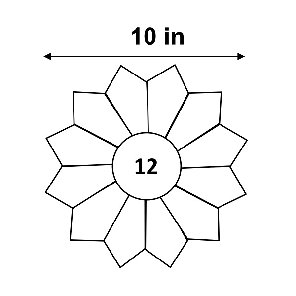 12 Petal Chrysanthemum Large Lina