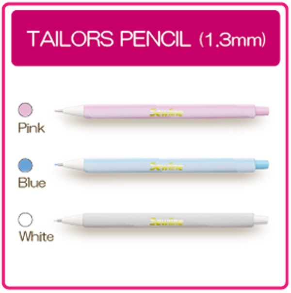  Sewline Mechanical Fabric Pencil Lead Refill, White