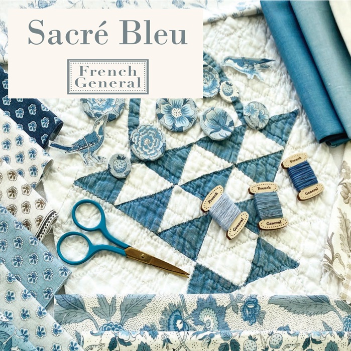 MODA Mini charm 'Sacre Bleu' 2.5"