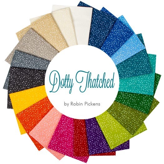 MODA Mini Charm 'Dotty Thatched' 2.5"