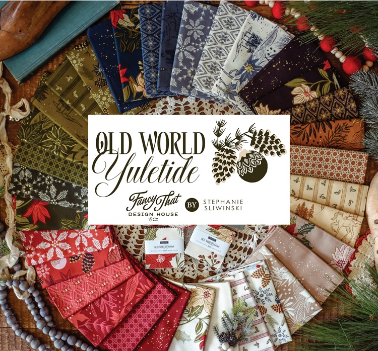 MODA Mini Charm 'Old World Juletide' 2.5"