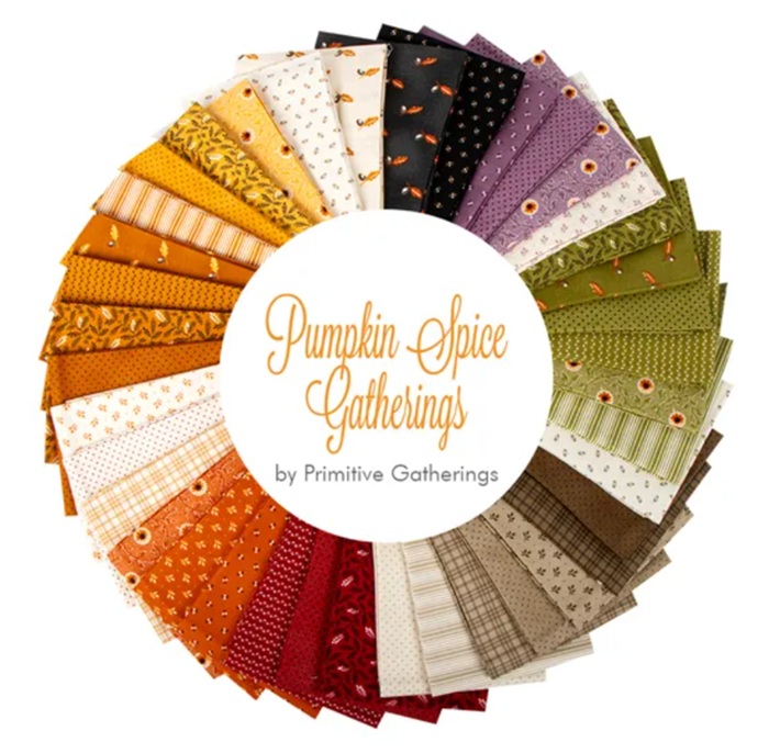 MODA Mini Charm 'Pumpkin Spice Gatherings' 2.5"